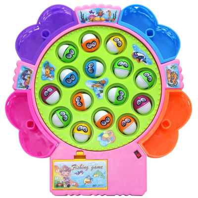 儿童电动钓鱼玩具可充电版宝宝早教益智小孩电动益智玩具1-2-3岁儿童钓鱼 .